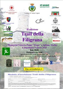 Trail della Filigrana 2015, Domenica 9 Agosto 2015 a Campoligure (GE).