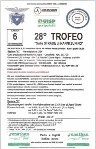 Domenica 6 Settembre 2015 Fisio 2000 sarà presente alla Aqui-Cimaferle.