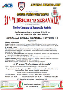 I Brichi 'd Seravale 2015, domenica 4 Ottobre a Serravalle Scrivia (AL).